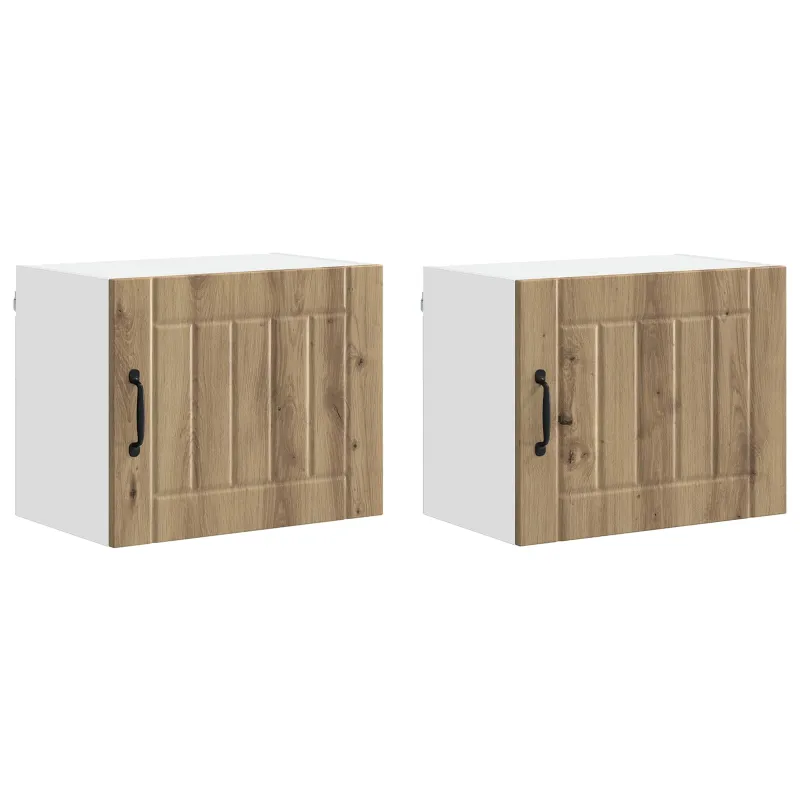 Sieninė spintelė LUCCA 2 pcs Artisano ąžuolo 50 x 31 x 40 cm