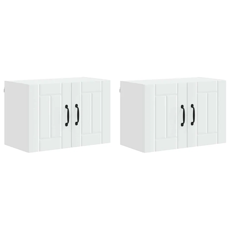 Sieninė spintelė LUCCA 2 pcs Balta 60 x 31 x 40 cm
