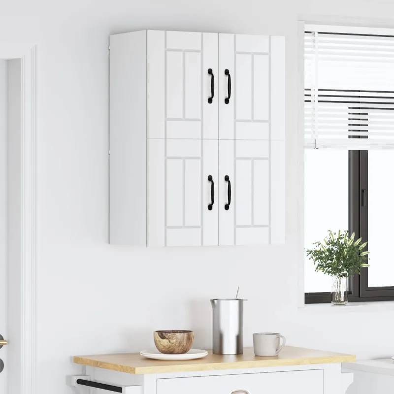 Sieninė spintelė LUCCA 2 pcs Balta 60 x 31 x 40 cm