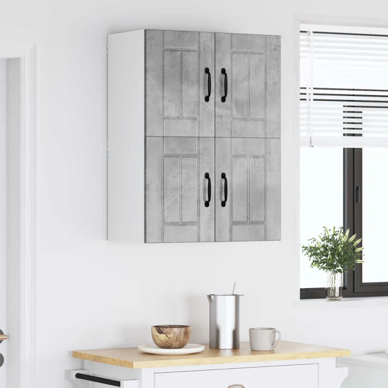 Sieninė spintelė LUCCA 2 pcs Betono pilka 60 x 31 x 40 cm