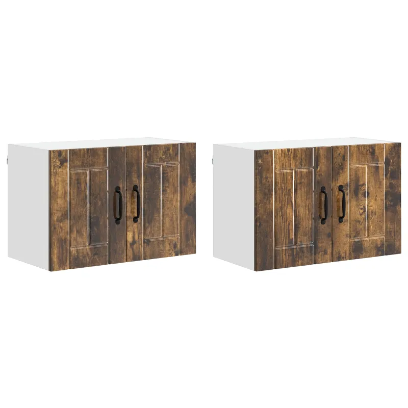 Sieninė spintelė LUCCA 2 pcs Dūminio ąžuolo 60 x 31 x 40 cm