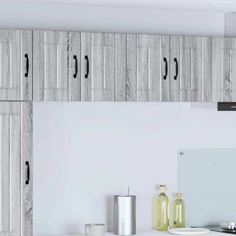Sieninė spintelė LUCCA 2 pcs Pilka sonoma ąžuolo