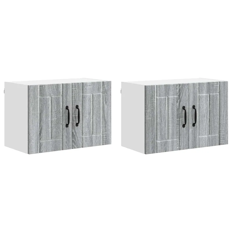 Sieninė spintelė LUCCA 2 pcs Pilka sonoma ąžuolo