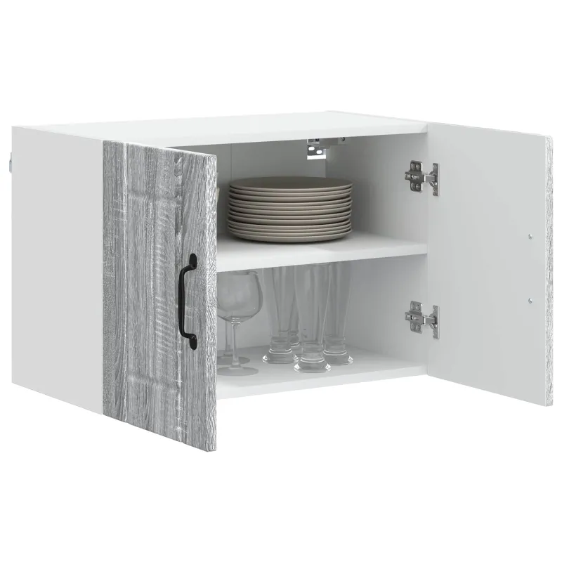 Sieninė spintelė LUCCA 2 pcs Pilka sonoma ąžuolo
