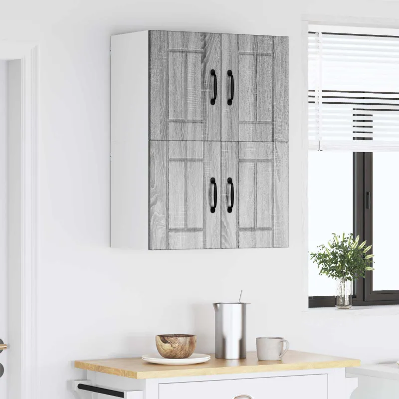 Sieninė spintelė LUCCA 2 pcs Pilka sonoma ąžuolo