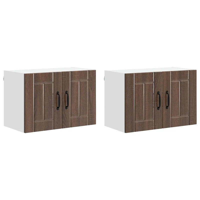 Sieninė spintelė LUCCA 2 pcs Ruda ąžuolo 60 x 31 x 40 cm