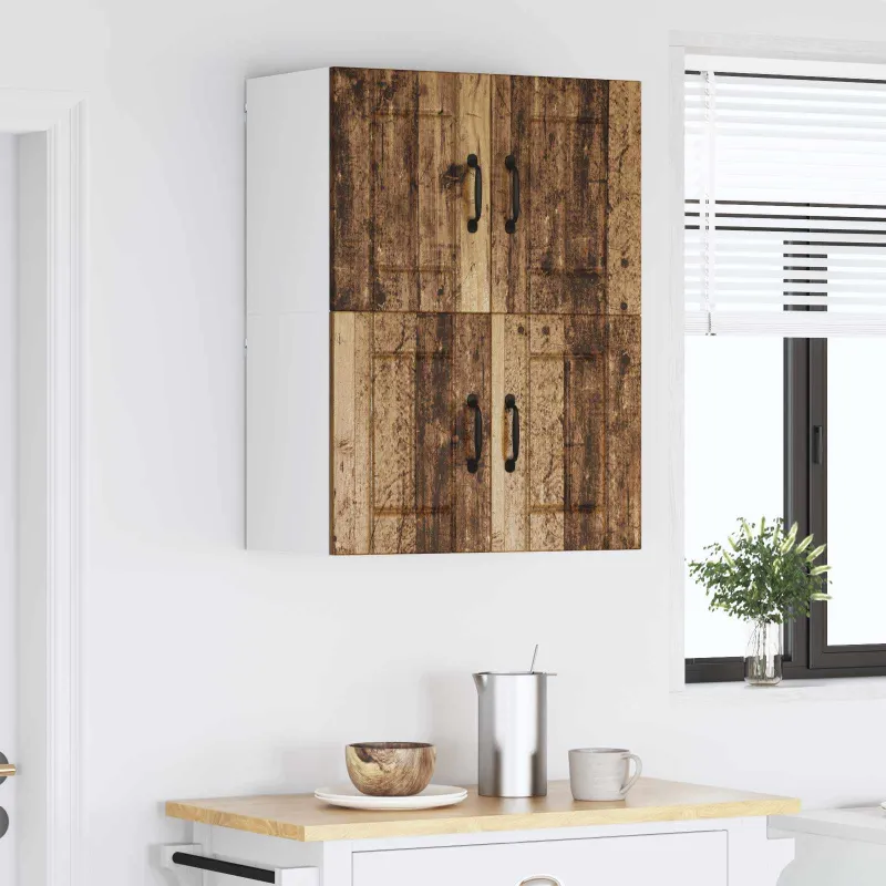 Sieninė spintelė LUCCA 2 pcs Sendintos medienos 60 x 31 x 40 cm