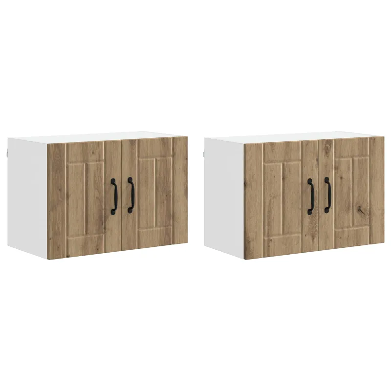 Sieninė spintelė LUCCA 2 pcs Artisano ąžuolo 60 x 31 x 40 cm