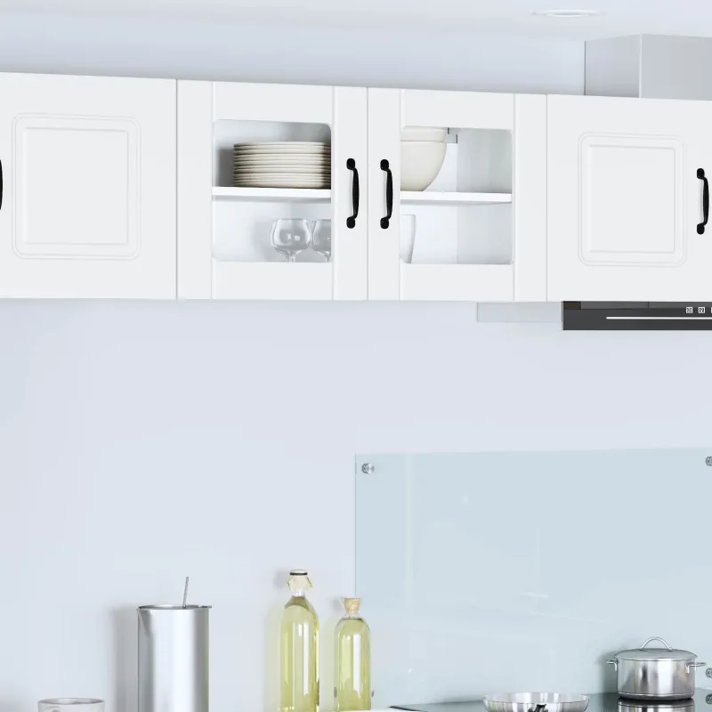 Sieninis stiklinis kabinetas LUCCA Balta 80 x 31 x 40 cm