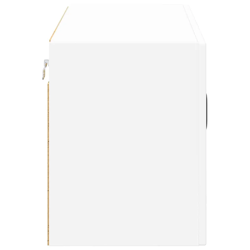 Sieninis stiklinis kabinetas LUCCA Balta 80 x 31 x 40 cm