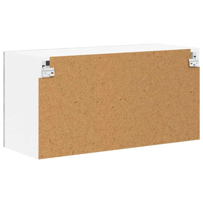 Sieninis stiklinis kabinetas LUCCA Betono pilka 80 x 31 x 40 cm