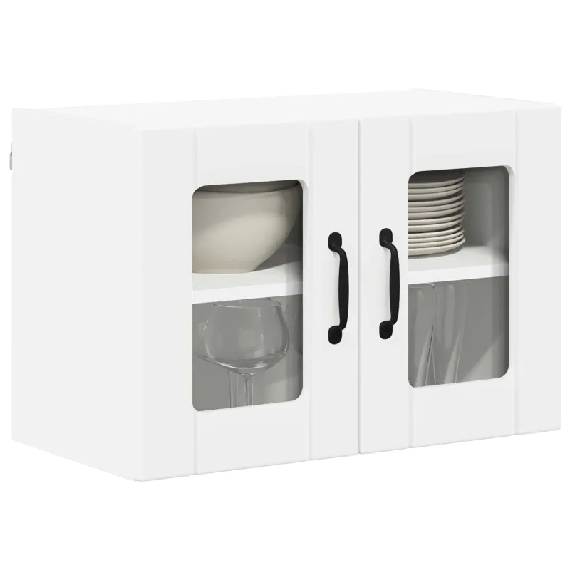 Sieninis stiklinis kabinetas LUCCA Balta 60 x 31 x 40 cm