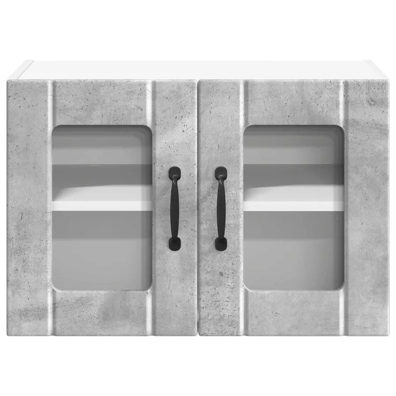 Sieninis stiklinis kabinetas LUCCA Betono pilka 60 x 31 x 40 cm
