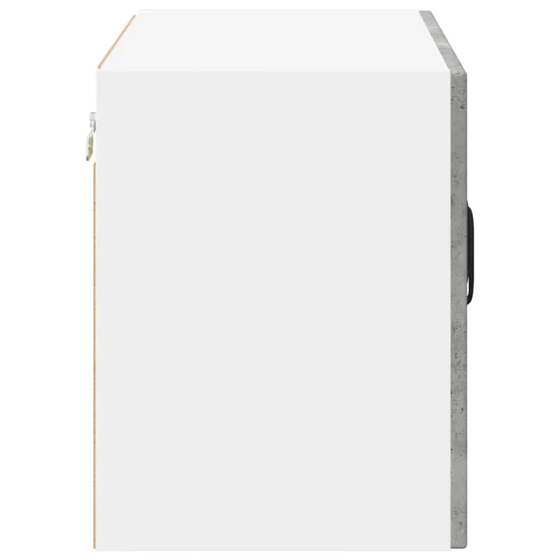 Sieninis stiklinis kabinetas LUCCA Betono pilka 60 x 31 x 40 cm