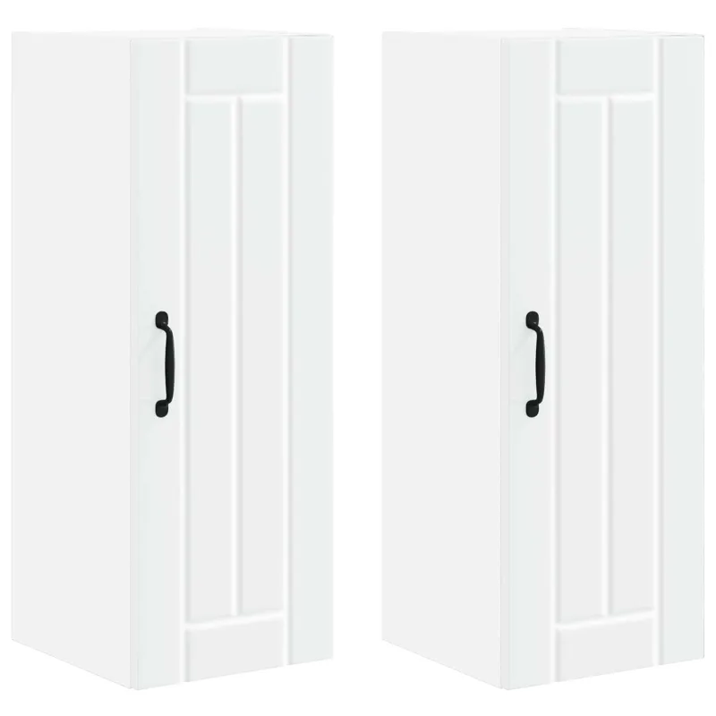 Sieninė spintelė LUCCA 2 pcs Balta 30 x 31 x 80 cm