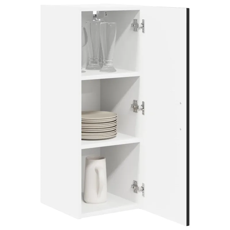 Sieninė spintelė LUCCA 2 pcs Juoda 30 x 31 x 80 cm