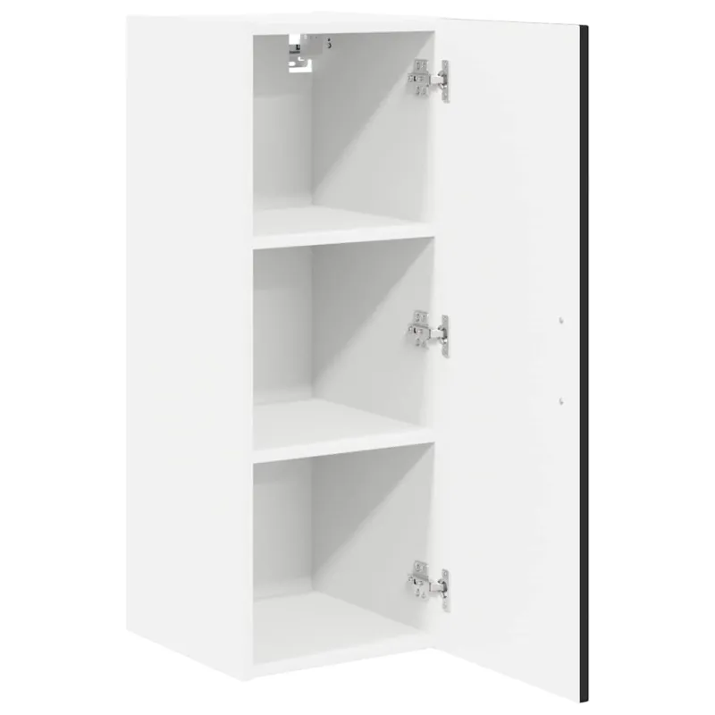 Sieninė spintelė LUCCA 2 pcs Juoda 30 x 31 x 80 cm