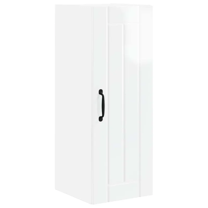 Sieninė spintelė LUCCA 2 pcs Itin blizgi balta 30 x 31 x 80 cm