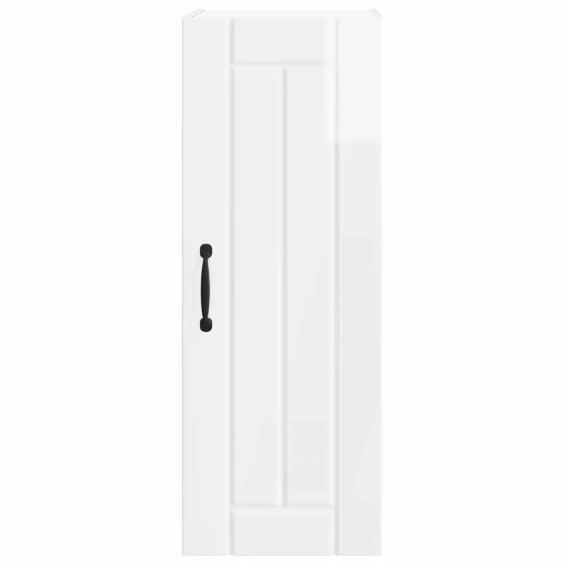 Sieninė spintelė LUCCA 2 pcs Itin blizgi balta 30 x 31 x 80 cm