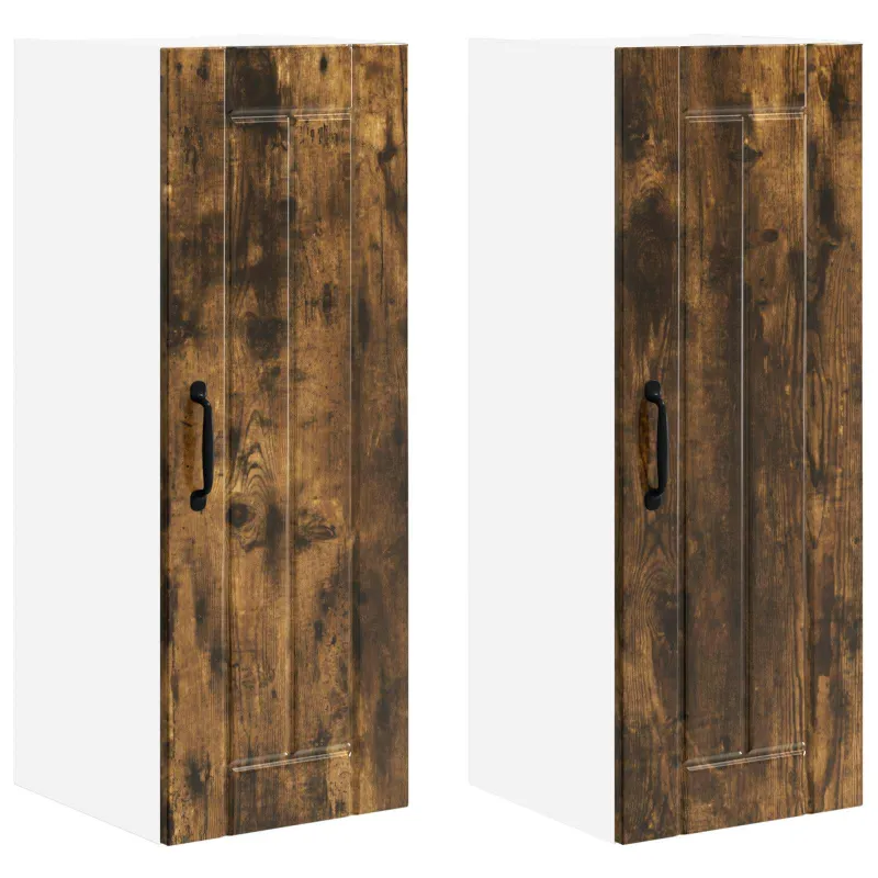 Sieninė spintelė LUCCA 2 pcs Dūminio ąžuolo 30 x 31 x 80 cm