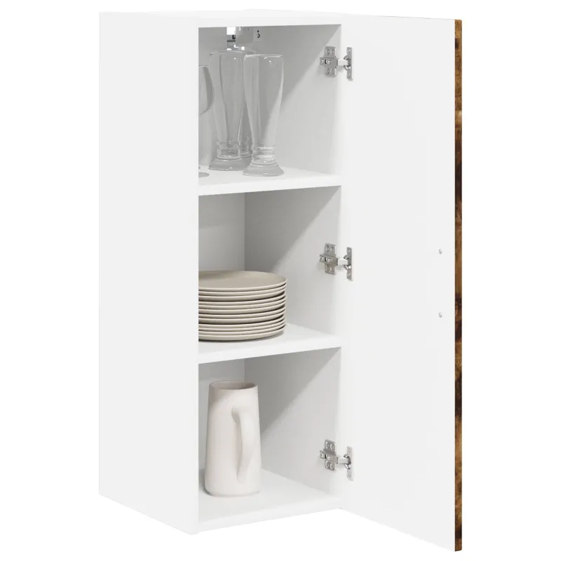 Sieninė spintelė LUCCA 2 pcs Dūminio ąžuolo 30 x 31 x 80 cm