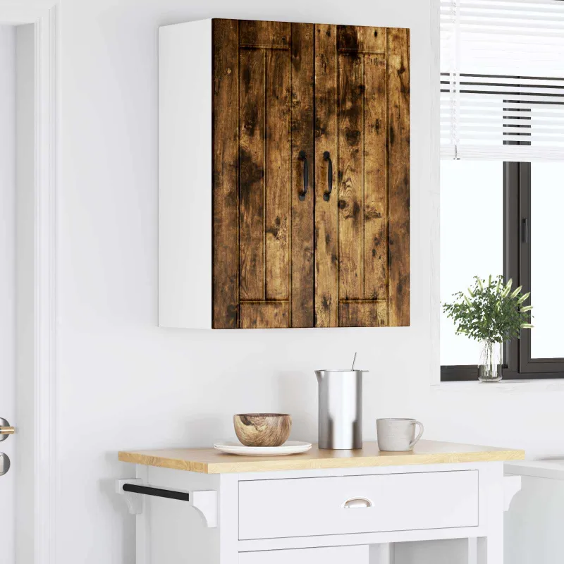 Sieninė spintelė LUCCA 2 pcs Dūminio ąžuolo 30 x 31 x 80 cm