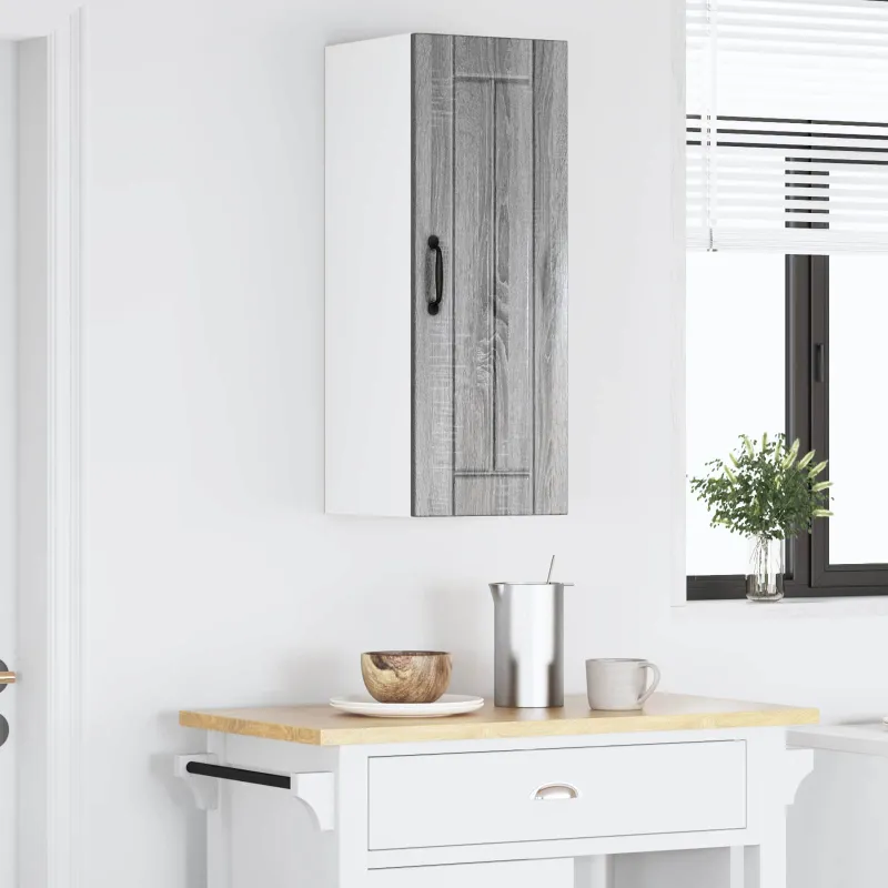 Sieninė spintelė LUCCA 2 pcs Pilka sonoma ąžuolo