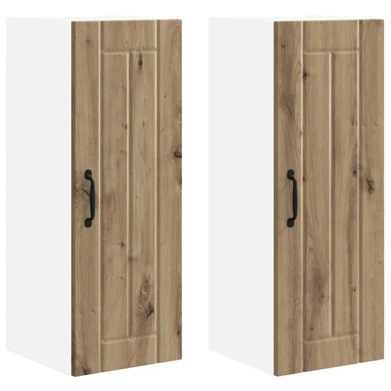 Sieninė spintelė LUCCA 2 pcs Artisano ąžuolo 30 x 31 x 80 cm