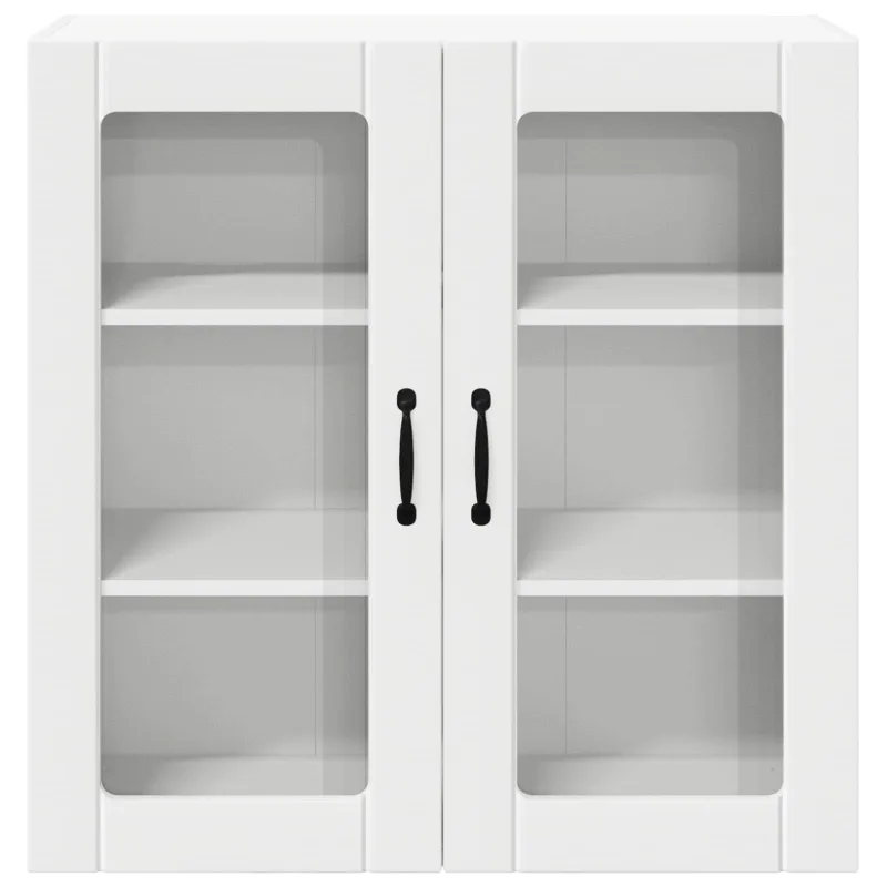Sieninis stiklinis kabinetas LUCCA Balta 80 x 31 x 80 cm