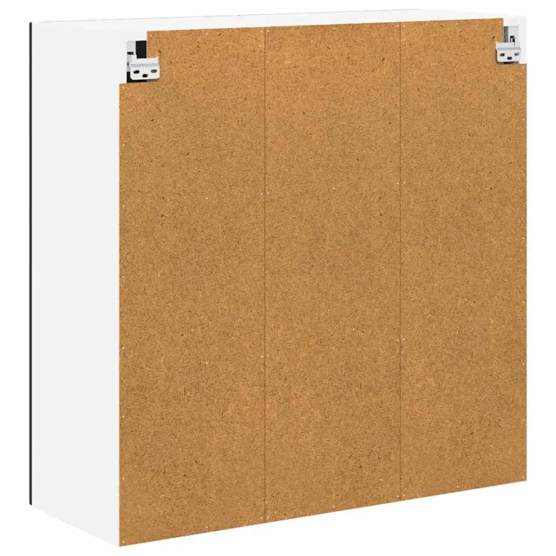 Sieninis stiklinis kabinetas LUCCA Juoda 80 x 31 x 80 cm