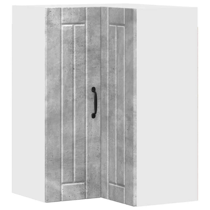 Sieninis kampinis kabinetas LUCCA Betono pilka 57 x 57 x 80 cm