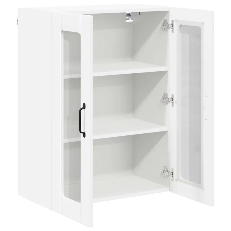 Sieninis stiklinis kabinetas LUCCA Balta 60 x 31 x 80 cm