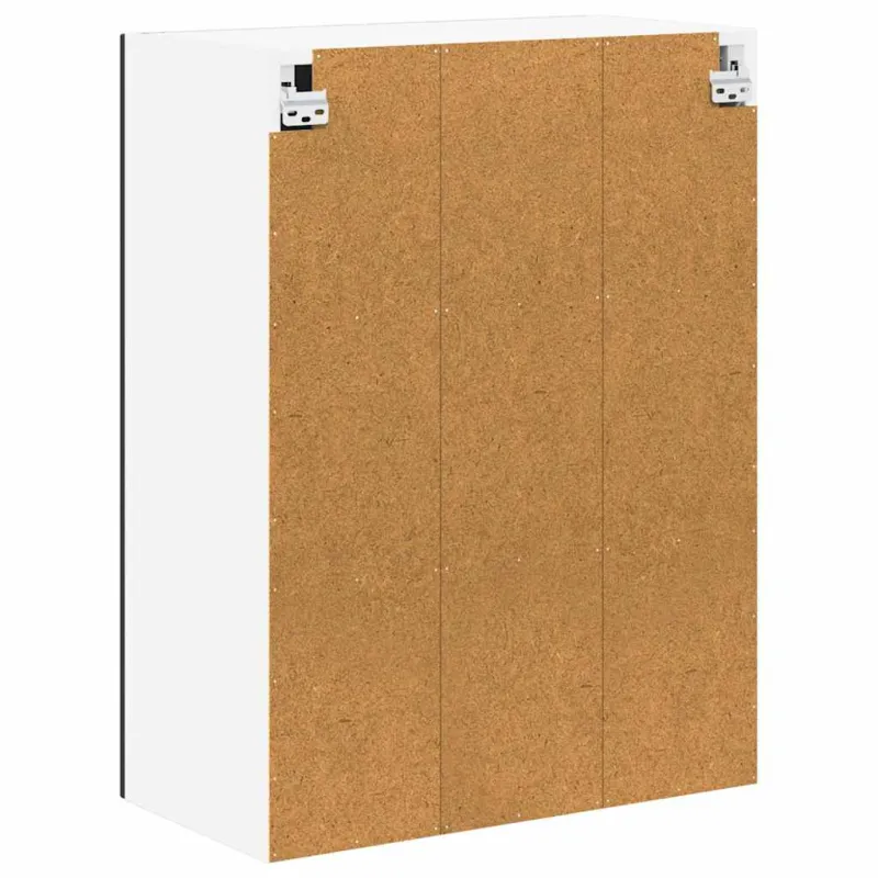 Sieninis stiklinis kabinetas LUCCA Juoda 60 x 31 x 80 cm