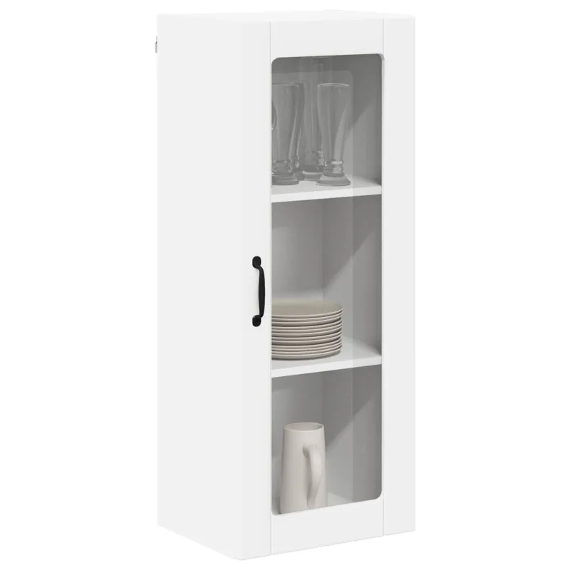 Sieninis stiklinis kabinetas LUCCA Balta 40 x 31 x 100 cm