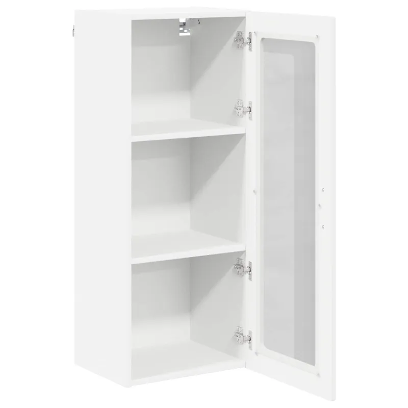 Sieninis stiklinis kabinetas LUCCA Balta 40 x 31 x 100 cm