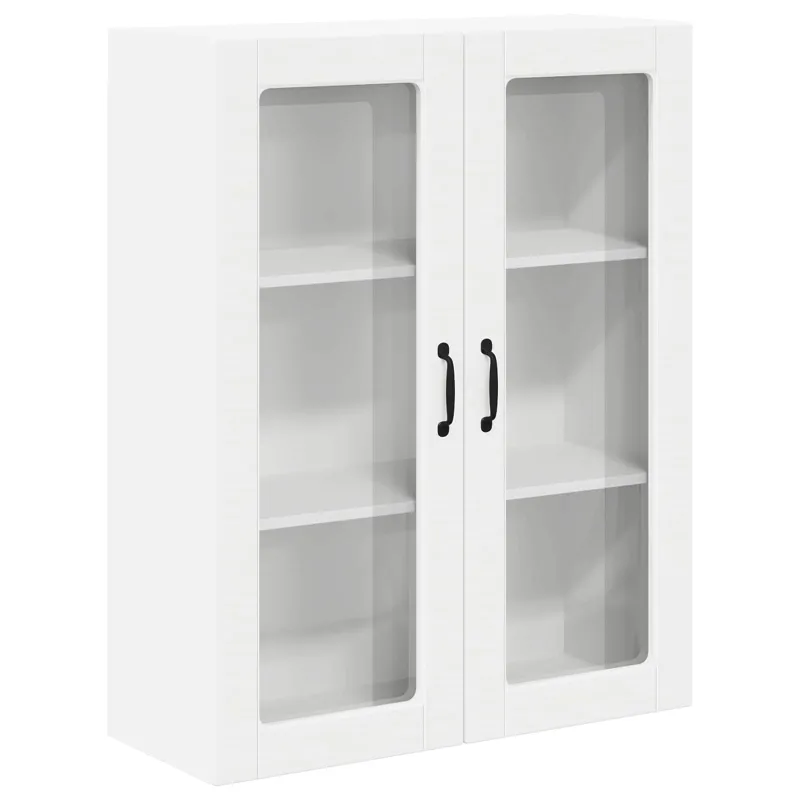 Sieninis stiklinis kabinetas LUCCA Balta 80 x 31 x 100 cm