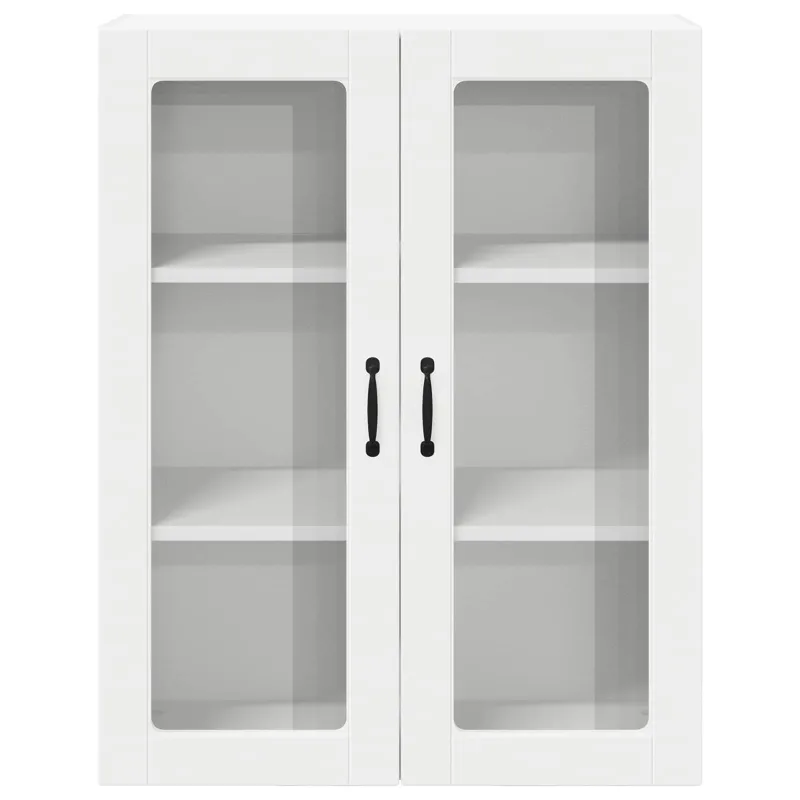Sieninis stiklinis kabinetas LUCCA Balta 80 x 31 x 100 cm