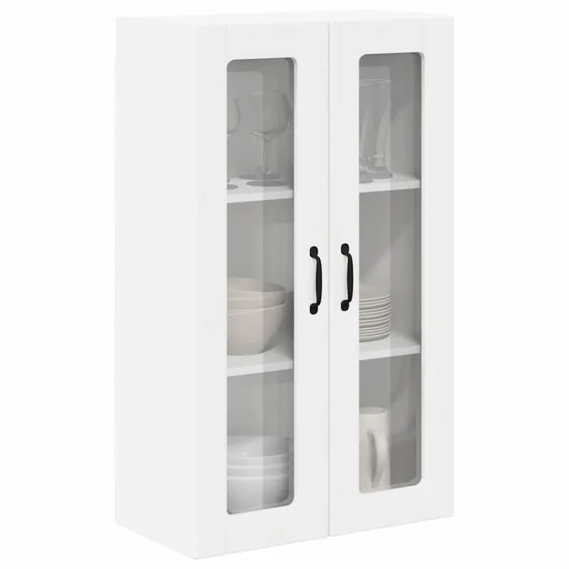 Sieninis stiklinis kabinetas LUCCA Balta 60 x 31 x 100 cm