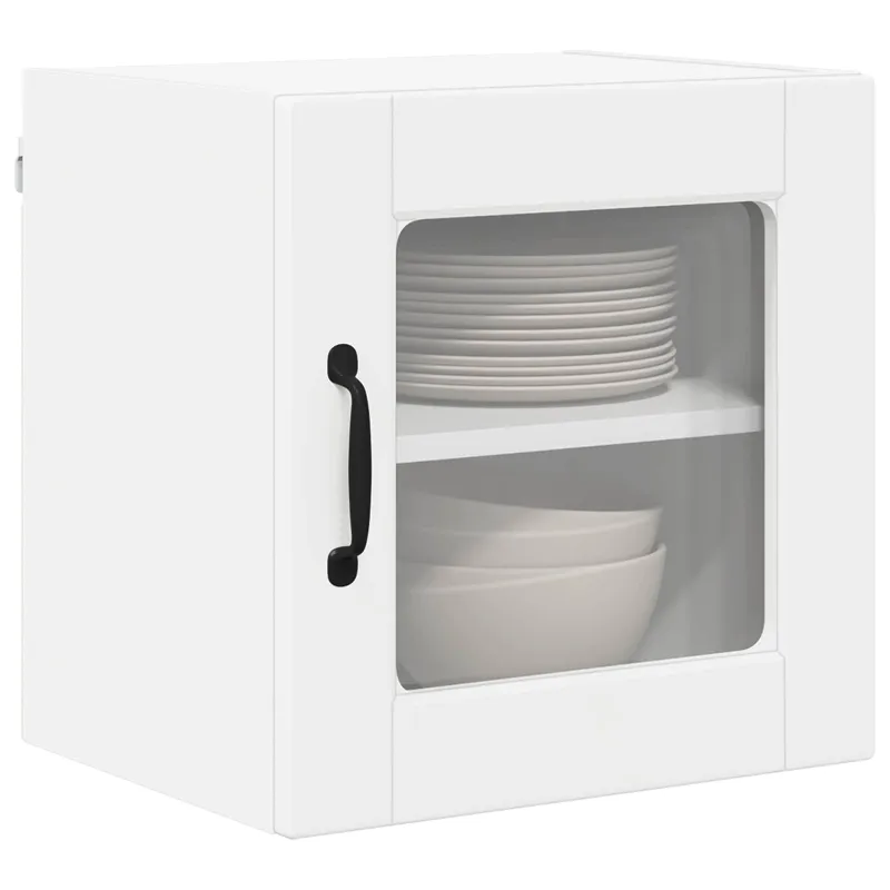 Sieninis stiklinis kabinetas PORTO Balta 40 x 31 x 40 cm