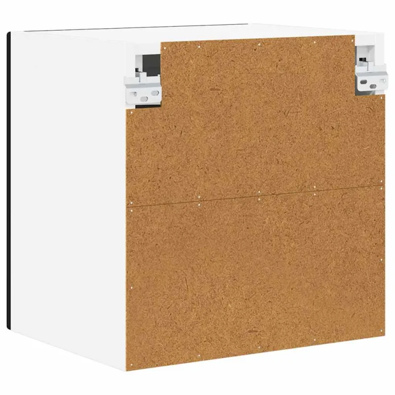 Sieninis stiklinis kabinetas PORTO Juoda 40 x 31 x 40 cm