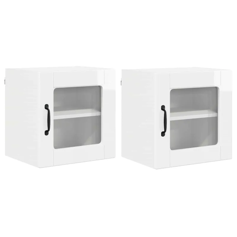 Sieninis stiklinis kabinetas PORTO 2 pcs