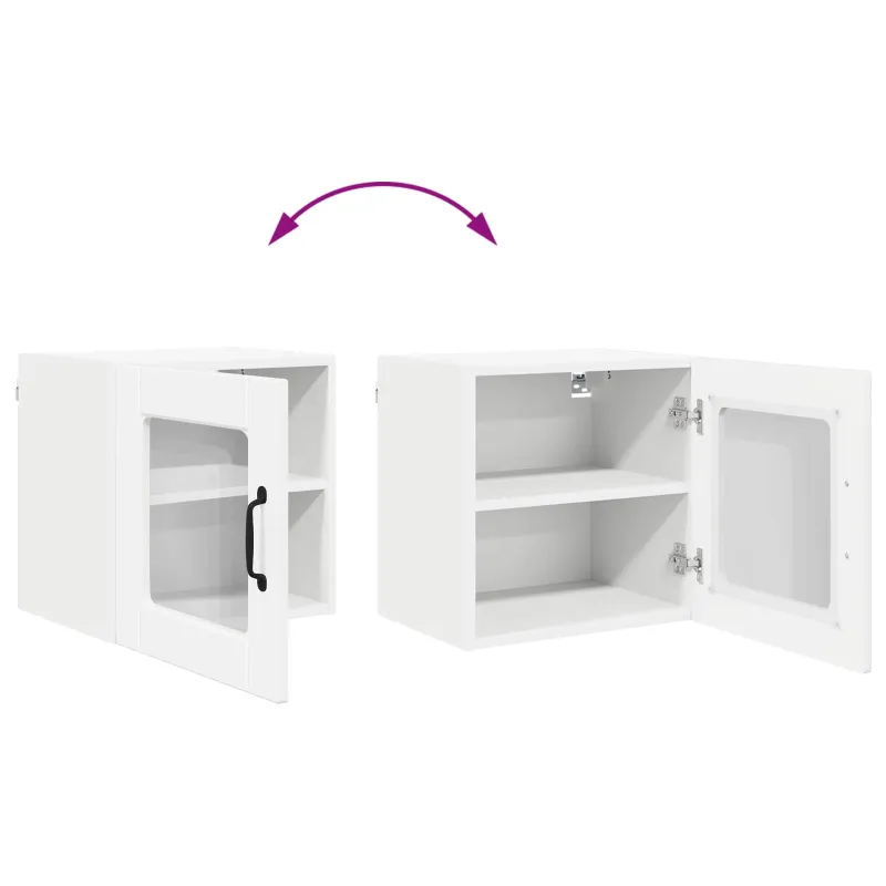 Sieninis stiklinis kabinetas PORTO 2 pcs