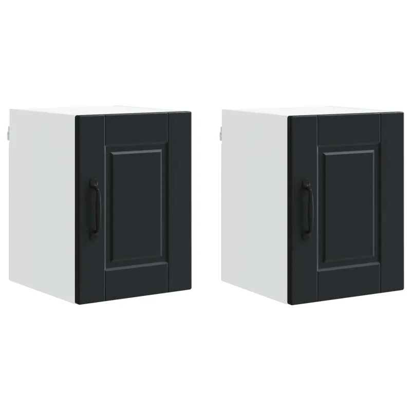 Sieninė spintelė PORTO 2 pcs Juoda 30 x 31 x 40 cm