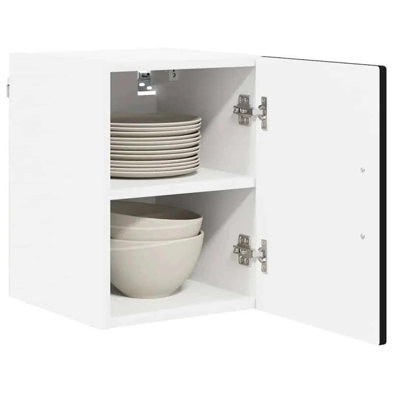 Sieninė spintelė PORTO 2 pcs Juoda 30 x 31 x 40 cm