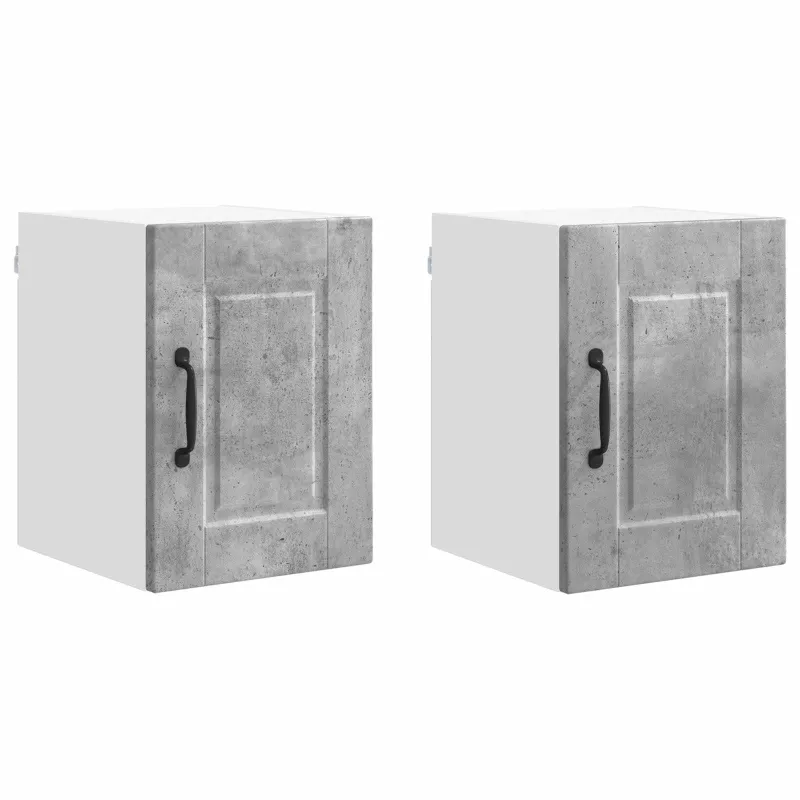 Sieninė spintelė PORTO 2 pcs Betono pilka 30 x 31 x 40 cm