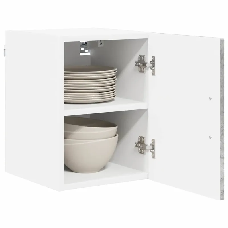 Sieninė spintelė PORTO 2 pcs Betono pilka 30 x 31 x 40 cm
