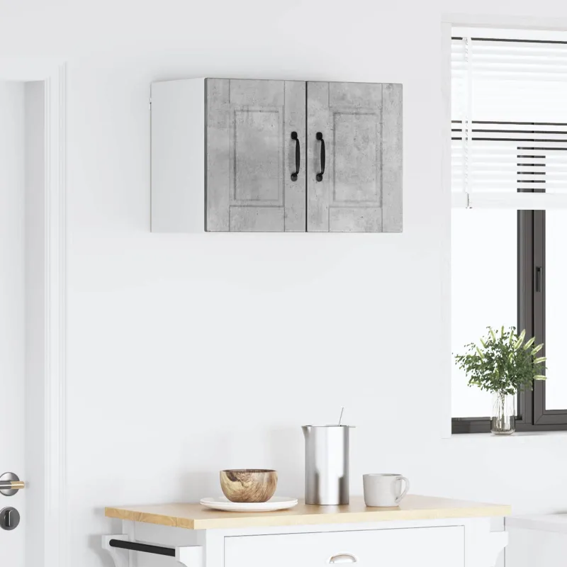 Sieninė spintelė PORTO 2 pcs Betono pilka 30 x 31 x 40 cm