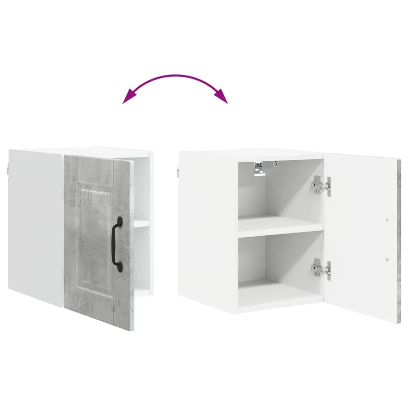 Sieninė spintelė PORTO 2 pcs Betono pilka 30 x 31 x 40 cm