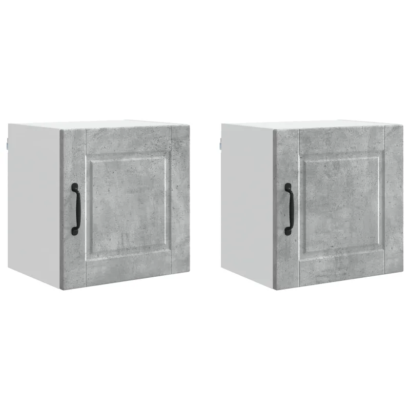 Sieninė spintelė PORTO 2 pcs Betono pilka 40 x 31 x 40 cm