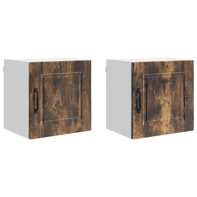 Sieninė spintelė PORTO 2 pcs Rūkyta ąžuolas 40 x 31 x 40 cm
